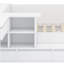 Lit plateforme en bois avec tiroirs, tablettes et coiffeuse-1434319076