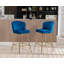 Tabouret de bar rembourré avec repose-pieds Elijah-107437723