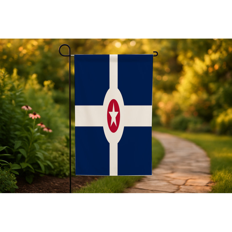 Drapeau de la ville d'Indianapolis — Drapeau d'extérieur, 24" H x 36" W