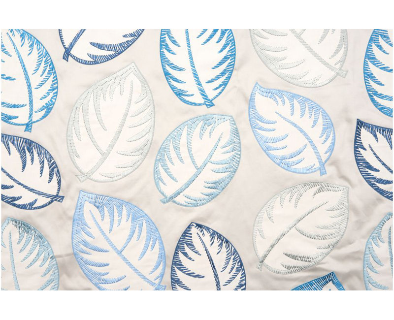 Mélange de coton Hinson Library Palmer, Bleu