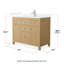 Pendry 42" Freestanding Single Bathroom Vanity with Quartz Top-978570481-978570480-1005956184