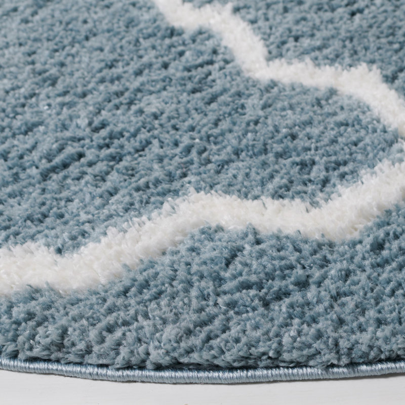 Berber Shag Performance Geometric Rug, Runner 2'3" x 8'