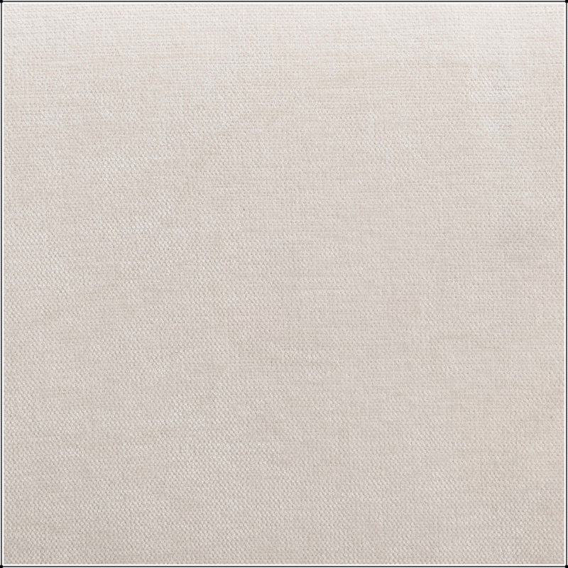 Élégant lit tapissier en chenille beige avec motif damier, très grand, moelleux et sophistiqué, Très grand