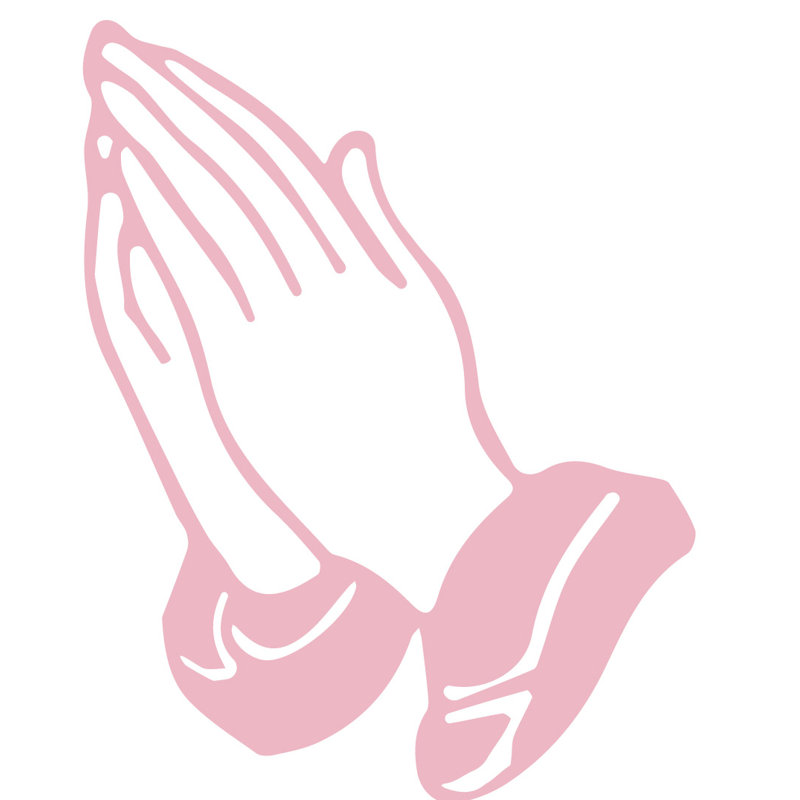 Religious & Spiritual Non-Wall Damaging Wall Decal, Carnation Pink, 24" H x 19" W x 0.01" D