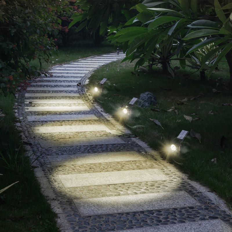 15.94'' Solar Powered Integrated LED Outdoor Floor Lamp