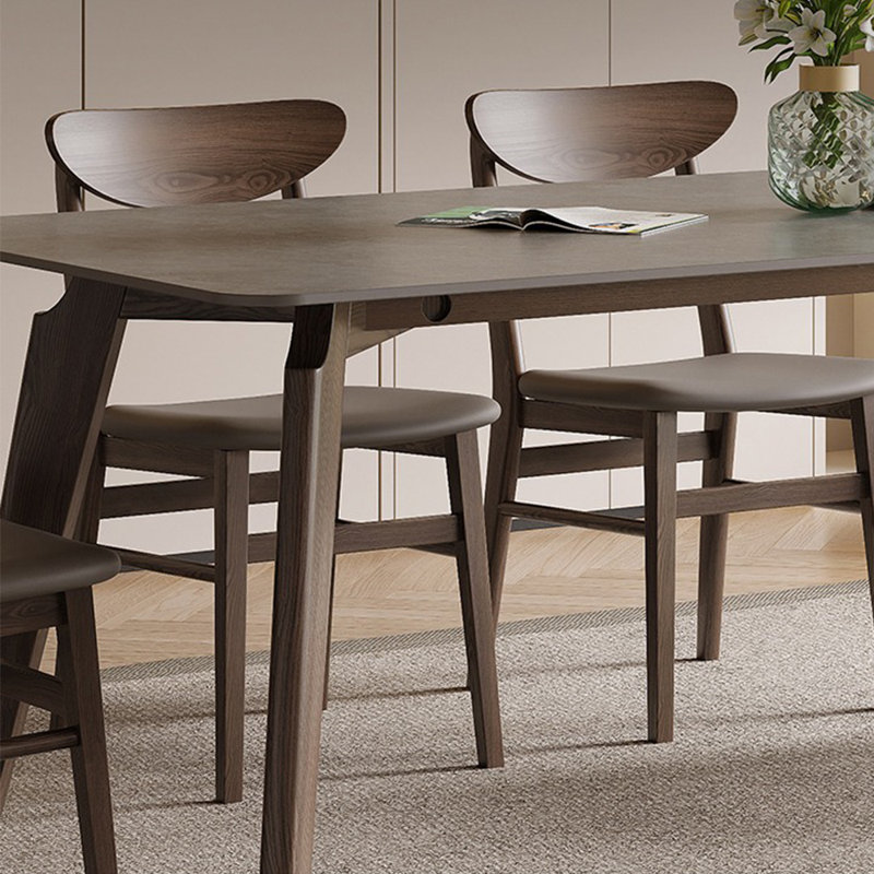Modern simple solid wood dining table sets, 29.52"H x 62.99"L x 31.49"W