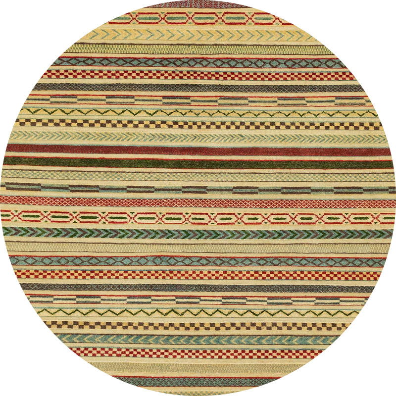 Tapis abstrait moderne 2258ABS2272, Rond 6 pi