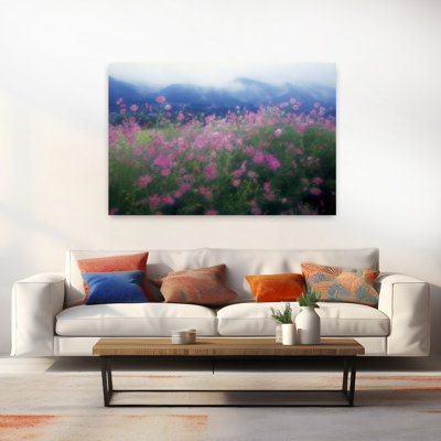 Wildflowers In A Forest Ohara Kyoto Prefecture Japan by Collezione Panoramica - Wrapped Canvas Print