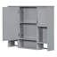 Armoire de rangement murale moderne 35 po x 28 po, armoire de salle de bain murale avec miroir, armoire à pharmacie avec barre à serviettes-1222742320