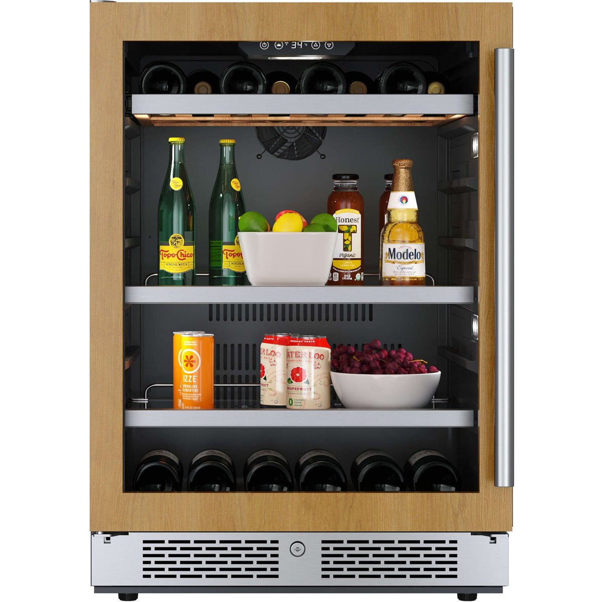 24 Inch Wide 14 Bottle Capacity and 82 Can Capacity Panel Ready Wine and Beverage Cooler | Fridge.com