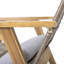 Fauteuils club en osier avec coussins Coastal