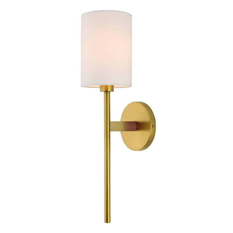 Jadvyga Armed Sconce, Satin Brass