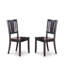 L'ensemble 5 pièces de table et chaises de cuisine comprend une table de salle à manger rectangulaire et 4 chaises, noir-211784511-211784510-211784509