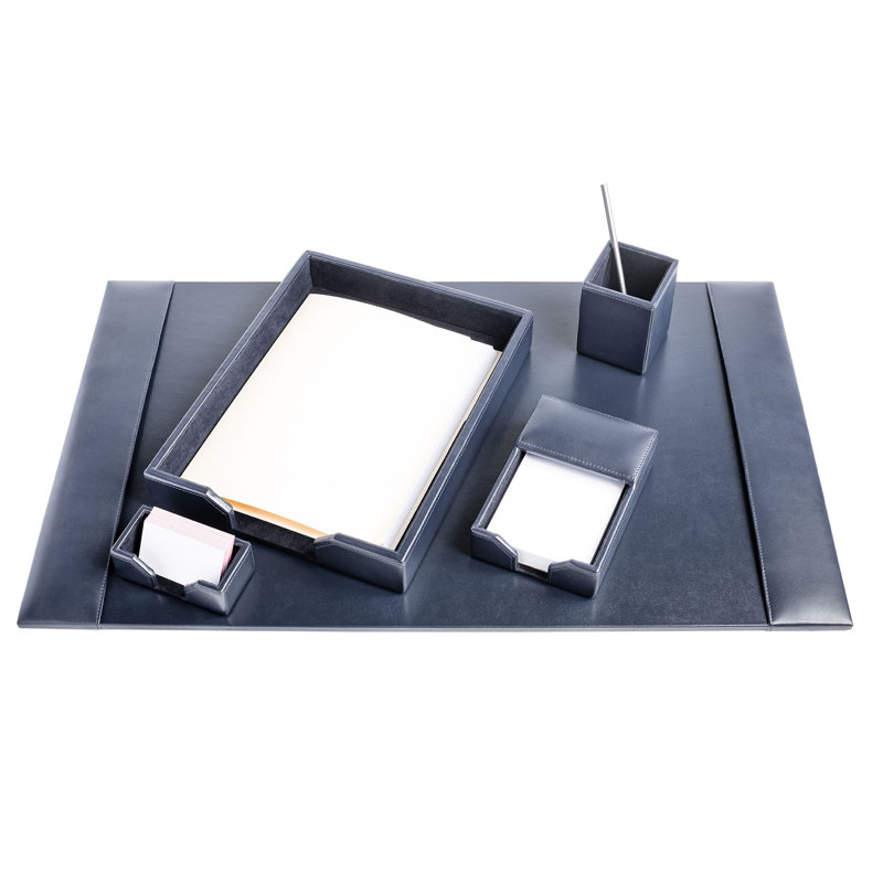 Ensemble de bureau 5 pièces Faulk, Bleu marine