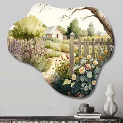 Pickett - Asymmetrical Farm Metal Wall Art, Cloud Metal Wall Sculpture Print