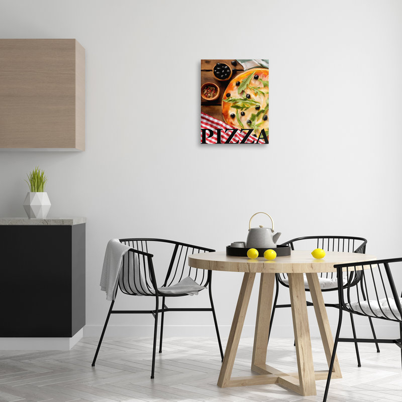 Flavorful Traditional Pizza Canvas, design by Kim Allen, 20" H x 16" W