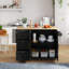 Kitchen Island With 3 Drawers And 2 Doors-1738516076