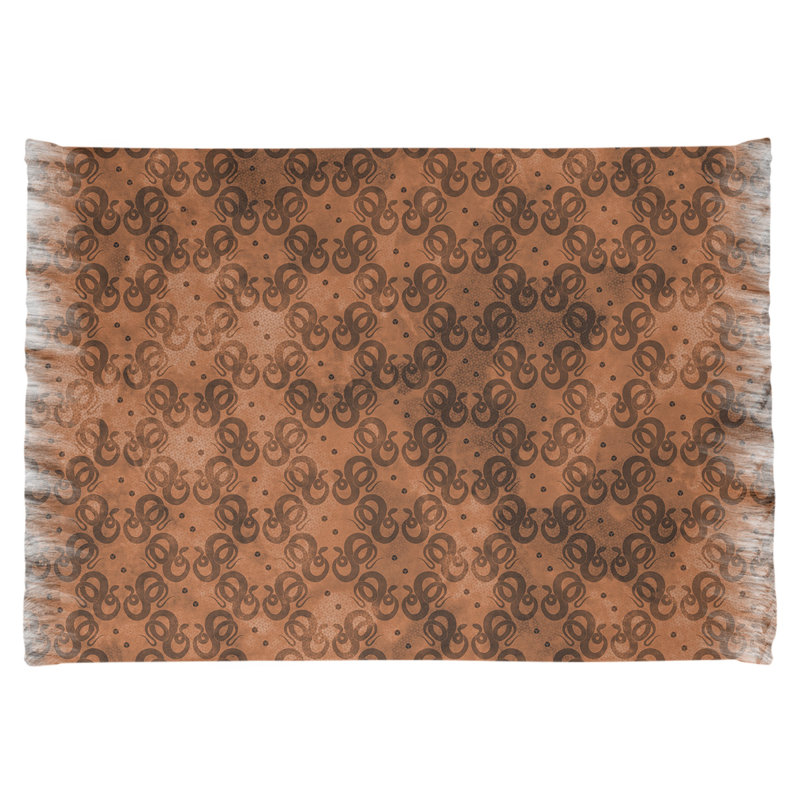 Tapis orange à motif de serpents Mcguigan, Oui