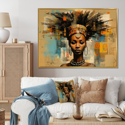 Tribal déesse portrait africain contemporain