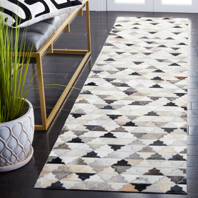 Tapis gris / noir / blanc Brentnal