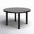 Clintondale Round Metal Outdoor Dining Table With Umbrella Hole , 53.94'' in. W 53.94'' in. D
