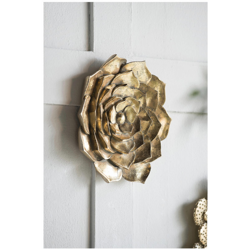 Plaque murale succulente D10x1,4 ", 2 pièces