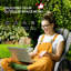 Chaise berçante en bois Outsunny (excluant la table)