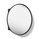 Verdera 24 in Round Framed Medicine Cabinet, Surface Mount or Recessed