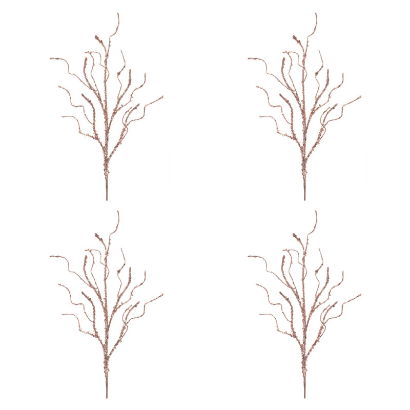 Branche de brindille scintillante (ensemble de 4)
