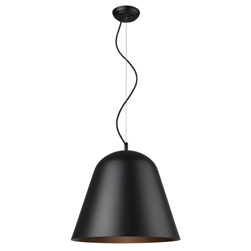 Janes 1 - Light Single Pendant, Matte Black