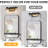 14" Large Vanity Light Fixture With Clear Glass Shade - 2 Light Black And Gold Wall Sconce For Bathroom Mirror, Farmhouse Lighting For Living Room, Hallway, Dressing Area-1908659662-1908659660-1908659650