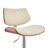 Attie Swivel Adjustable Height Armless Bar Stool with Pedestal Base in Faux Leather and Metal-123457405-123457407