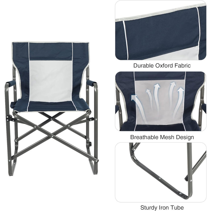 Chaise de réalisateur Petringelo, Bleu marine, 1