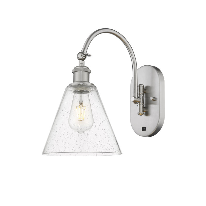 Swing Arm Sconce, Led, Brushed Satin Nickel