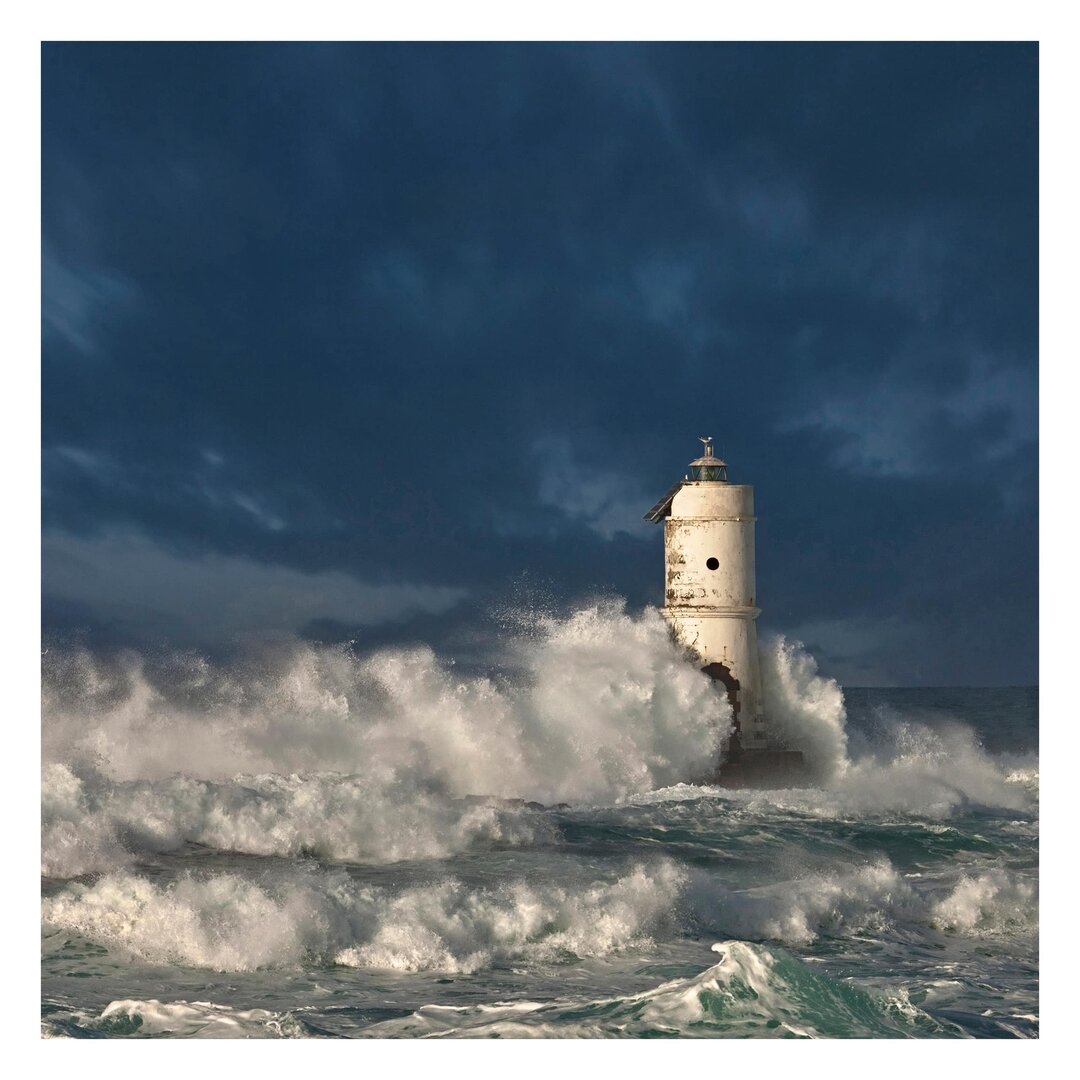 Strukturierte Fototapete Lighthouse in Sardinia 2,4 m x 240 cm