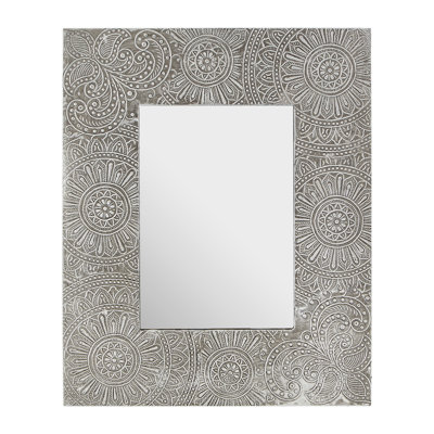 Adira Silver Metal Embossed Picture Frame