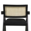 Ensemble de 3 tabourets de bar avec accoudoirs modernes en résine de couleur noire 29,5 po Milan