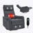 Chenille Swivel Manual Recliners with Heat Massage-1114324239