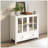 Modern Sideboard With Mahogany Veneer And Unique Metal Legs, Suitable For Study, Entryway, Hallway, Living Room, Foyer-797029658