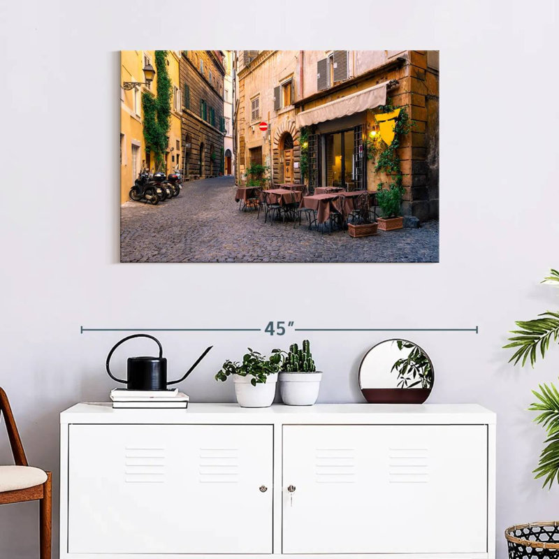 Sirci, rue historique de Rome, H 24 po x l 36 po
