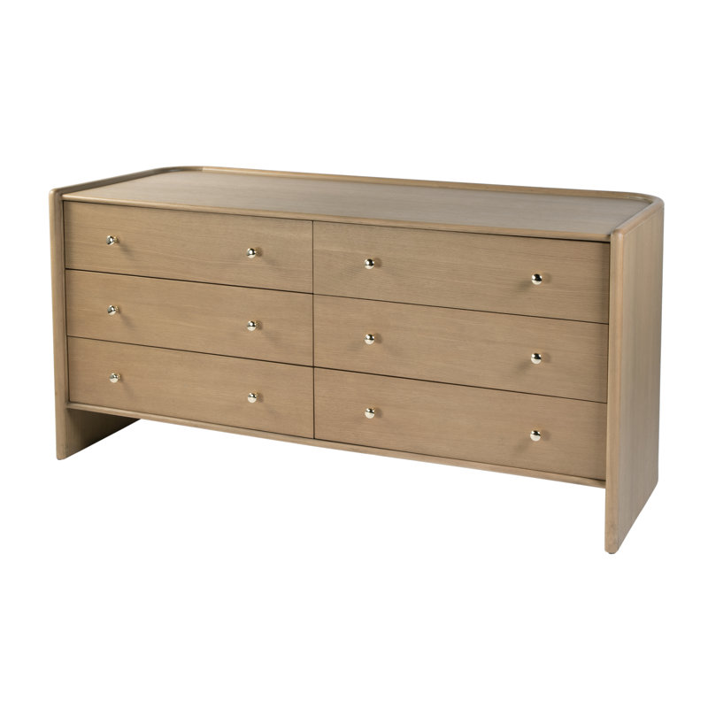 Mallory 6-Drawer Rounded Back Dresser