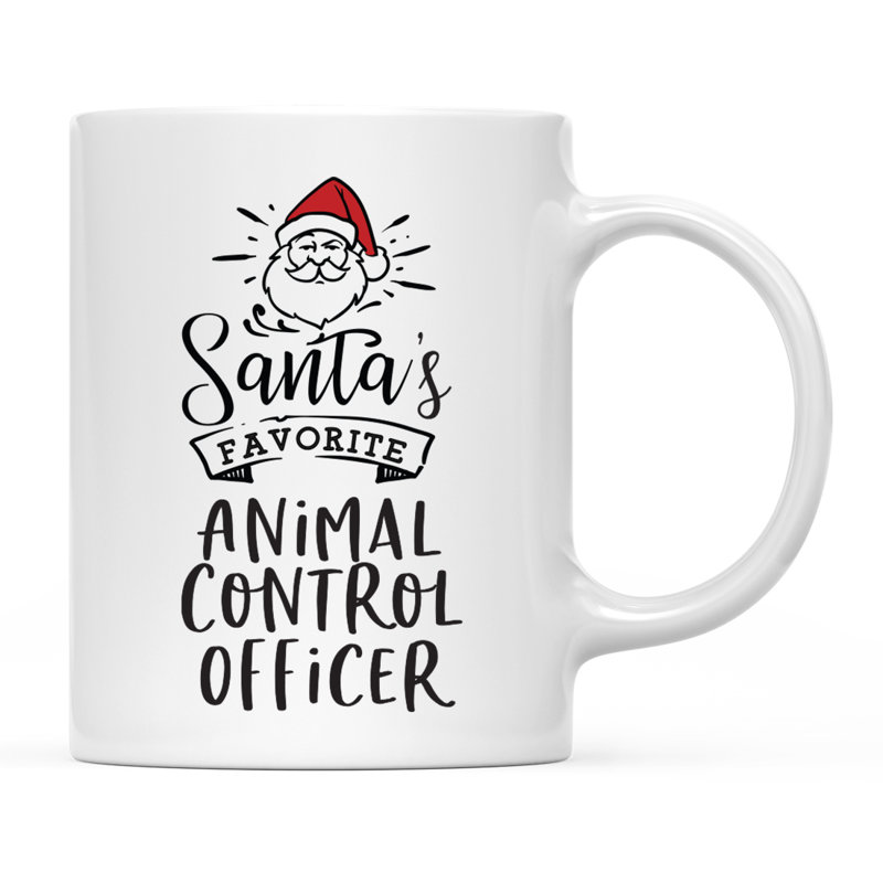 Grande tasse à café Tuileries, « Santa's Favorite Animal Control Officer »