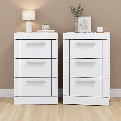 Kimberley 3 Drawer Bedside Sets of 2