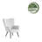 Azzahra Fabric Wingback Accent Chair with Steel Legs-489264289