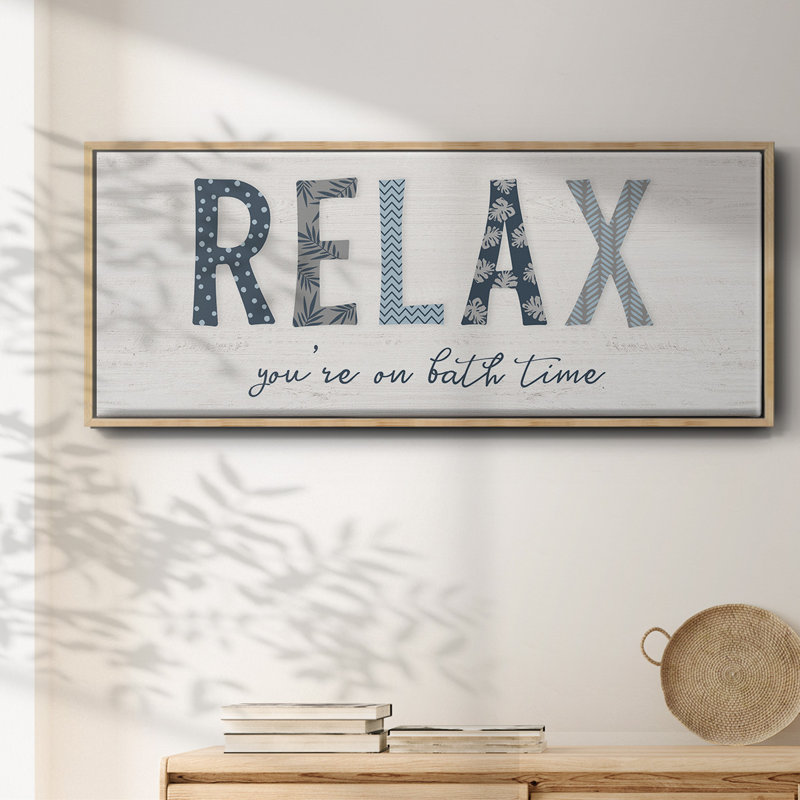 Relax - toile encadrée, H 12 po x l 30 po