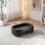 Canapé pour lit surélevé de style scandinave pour chien avec coussins en cachemire-111861250-107288979