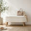 Banc de rangement avec repose-pieds ovale-62776089