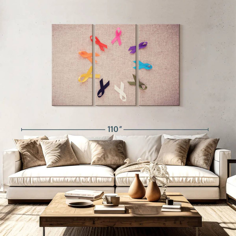 Khyia Cancer Awareness Symbol, 48" H x 74" W