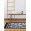 Tapis Bigghome, motifs turcs traditionnels réversibles 3 x 5 lavables à la machine - bleu et noir-117320624