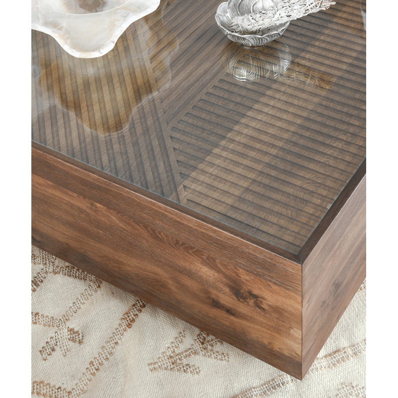 Santa Barbara 49" Brown Wood Coffee Table